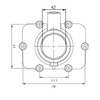 Kimpex Carburetor Adapter Mounting Flange SKI-DOO - 301748