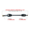 TrakMotiveHD Complete HD Axle YAMAHA - 216541