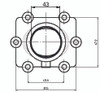 Kimpex Carburetor Adapter Mounting Flange Fits Arctic cat - 301739