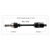 TrakMotive Complete Axle Fits Polaris - 216662