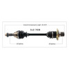 TrakMotive Complete Axle SUZUKI - 216666