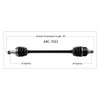 TrakMotive Complete Axle Fits Arctic cat - 216671