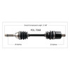TrakMotive Complete Axle Fits Polaris - 216689