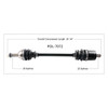 TrakMotive Complete Axle Fits Polaris - 216693