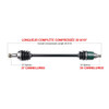 Kimpex Complete Axle Fits Arctic cat - 416283