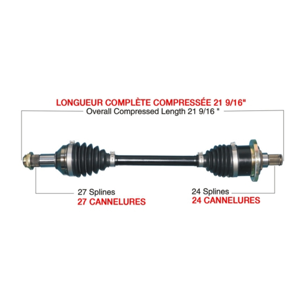 Kimpex HD Complete HD Axle Fits Arctic cat - 416463