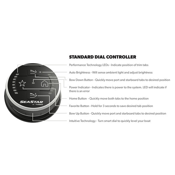 Dometic Corp Analog Actuator and Controller with Trim Tabs Kit - 791408