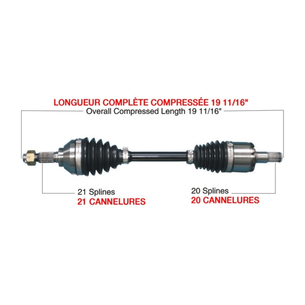Kimpex HD Complete HD Axle KAWASAKI - 416496