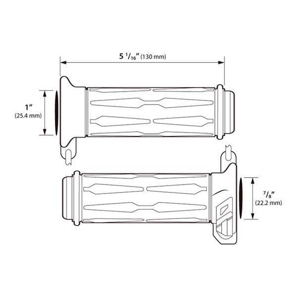 Koso Heated Grips Apollo - 1" + 7/8" 205202 - 205202