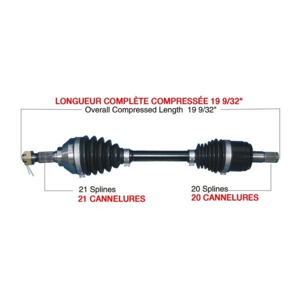 Kimpex HD Complete HD Axle KAWASAKI - 416497