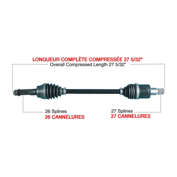 Kimpex HD Complete HD Axle - 416517