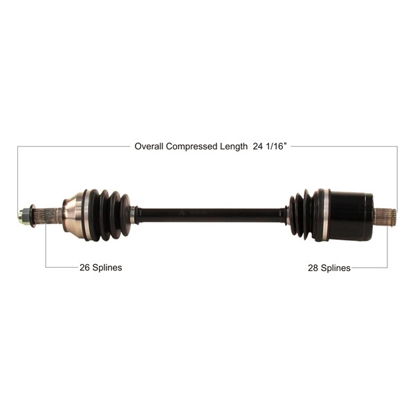 TrakMotive Complete Axle Fits Polaris - 216803