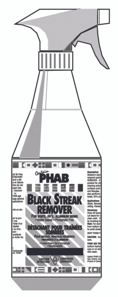 Captain Phab  Black Streak Remover 935 ml - 935 ml - 713328