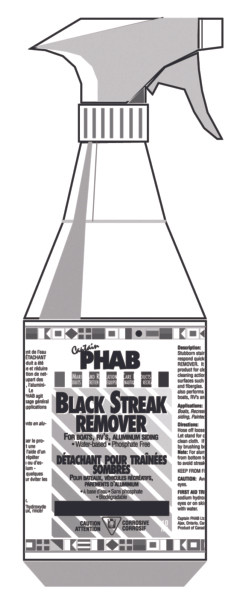 Captain Phab  Black Streak Remover 935 ml - 935 ml - 713328
