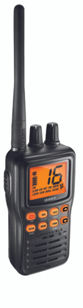 Uniden Compact Handheld VHF Radio Black - 706858