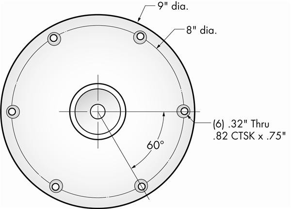 Attwood 3° Seat Mount Handle, Type AO - 713712