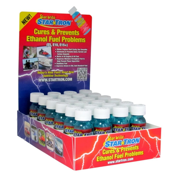 Star brite Display of 24 bottles - Star Tron Fuel Treatment - 24 x 1 oz - 707360