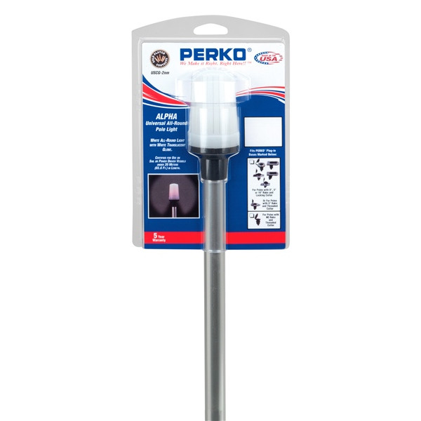 PERKO  White Light Stern Lights - Clear - 708016