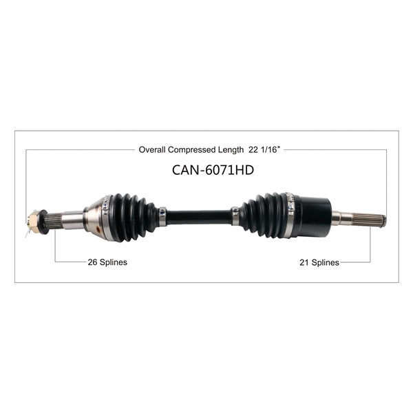 TrakMotive Complete HD Axle Fits Can-am - 216703