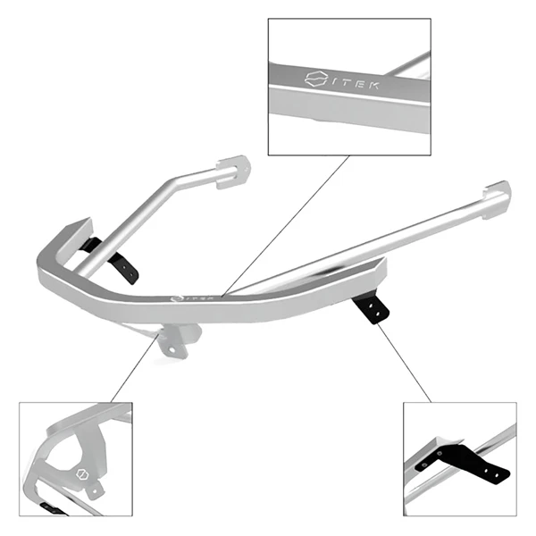 ITEK Polaris Front Bumper Aluminum - POLARIS - 335153