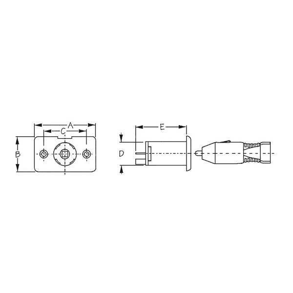 Sea Dog Power Socket 12-Volts - 710546