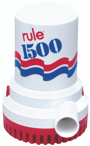 JABSCO RULE 1,500 GPH Pump, 12V - 709223