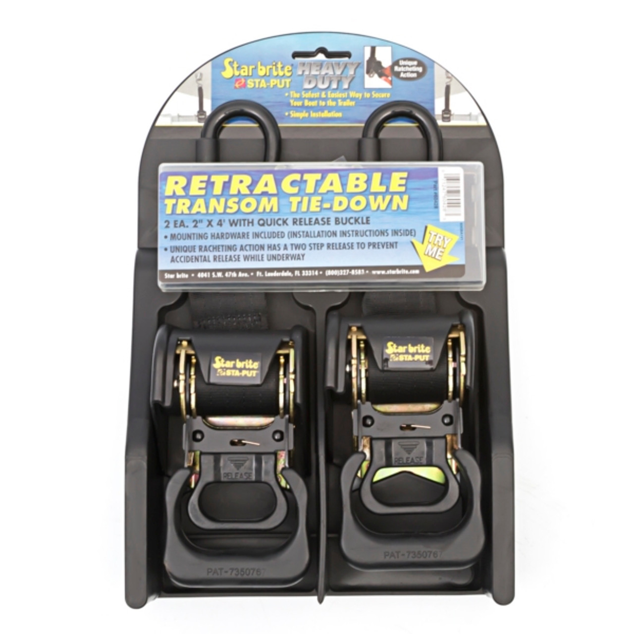 Star brite HD Retractable Tie-Down 4' - 704860 Star brite HD Retractable Tie-Down 4' - 704860