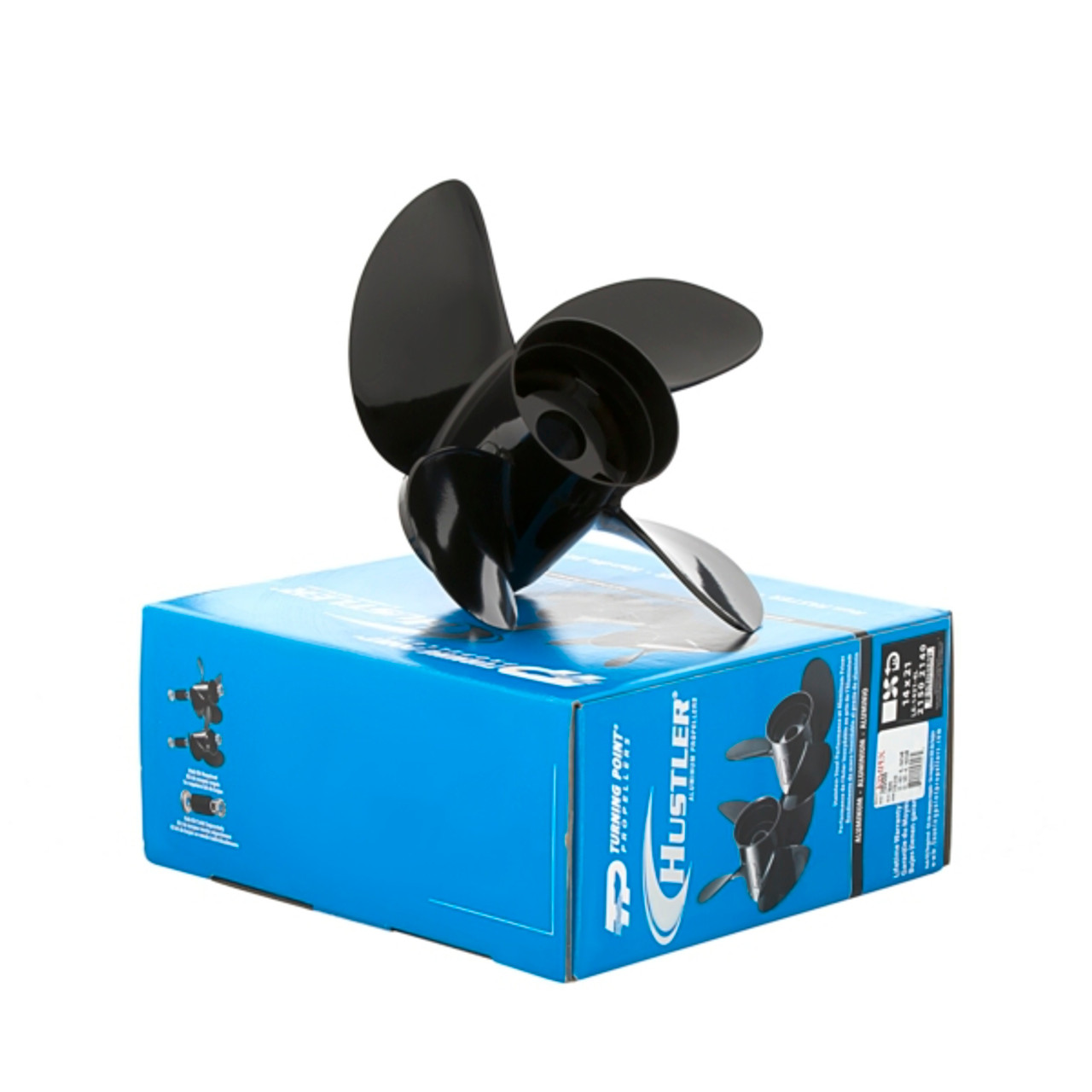 Turning Point Hustler Propeller Fits Johnson/Evinrude, Fits Honda, Fits Mercury, Fits Mercruiser, Fits OMC, Fits Volvo, Fits Suzuki, Fits Yamaha - Aluminum - 705486