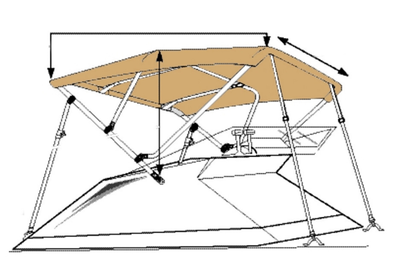 Taylor Made Hot Shotâ„¢ Bimini BoaTops - 705506 Taylor Made Hot Shotâ„¢ Bimini BoaTops - 705506