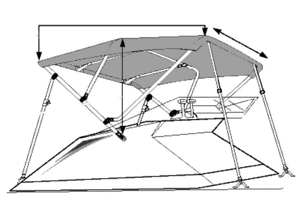 Taylor Made Hot Shot™ Bimini BoaTops - 705514