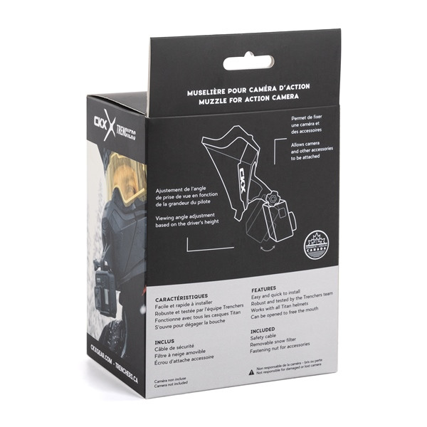 CKX TRENCHERS MUZZL – Muzzle with camera bracket for Titan helmet - One Size Fits All - 507030