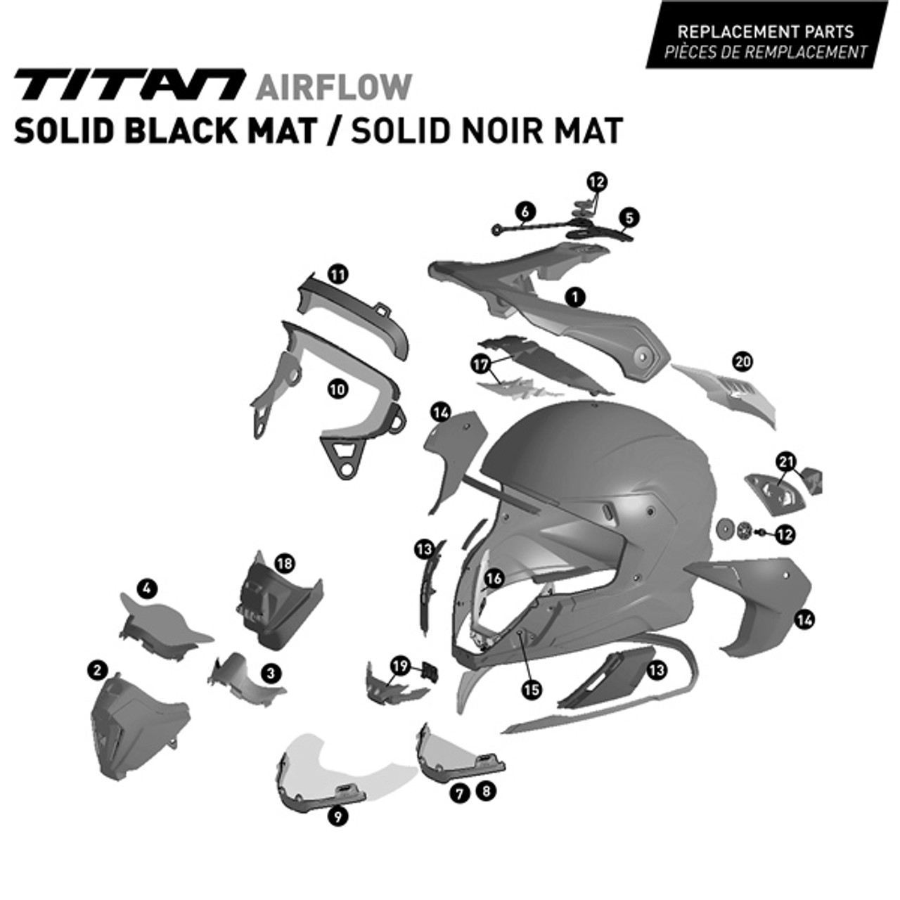 CKX Titan Air Flow Carbon Helmet - Backcountry Solid - 210° Goggle Included - S - 509902