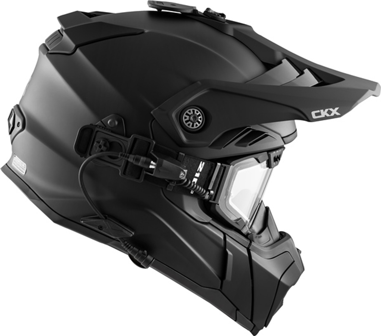 CKX Titan Air Flow Electric Combo Helmet - Backcountry Solid - 210° Goggle Included - XS - 512631