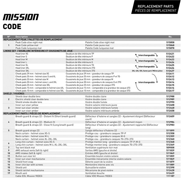 CKX Mission Free-Face Helmet - Carbon Code - 2XL - 516446