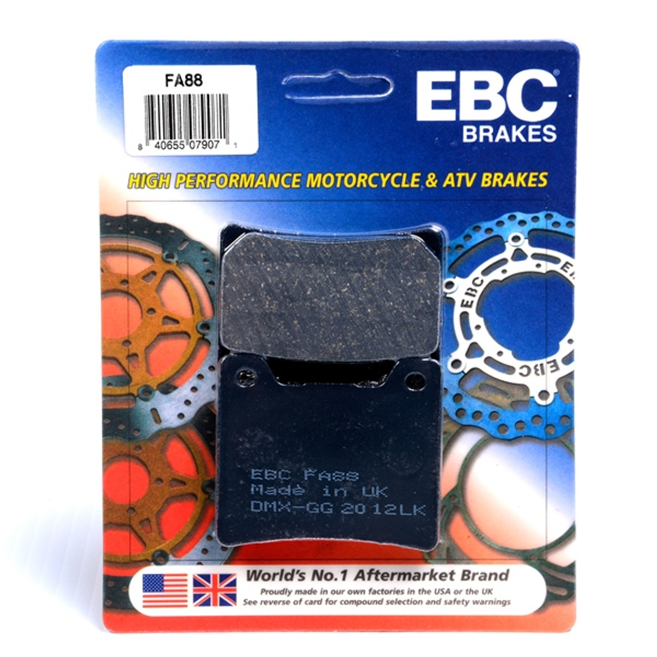 EBC  Organic Brake Pad Organic - Front/Rear - 007361