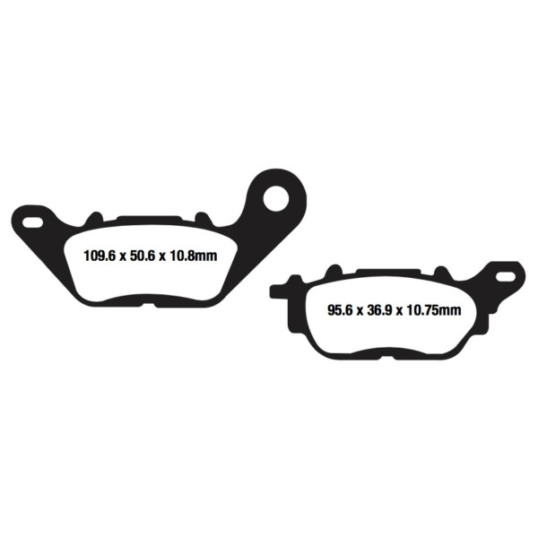 EBC  Double-H Superbike Brake Pad Sintered metal - Rear Right - 125176
