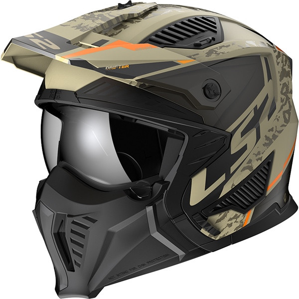 LS2 Drifter Open-Face Helmet Devor - XL - 396535