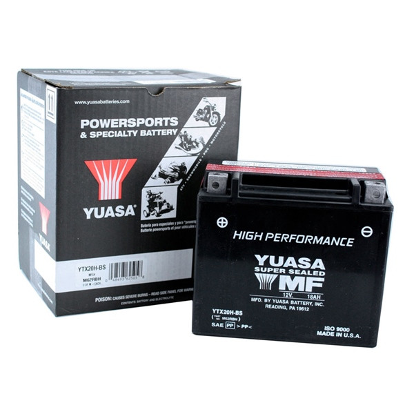 Yuasa Battery Maintenance Free AGM High Performance YTX20H-BS - 010265