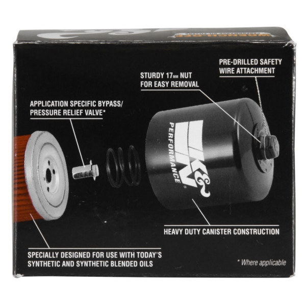 K&N Performance Oil Filter - Cartridge Type - 076979