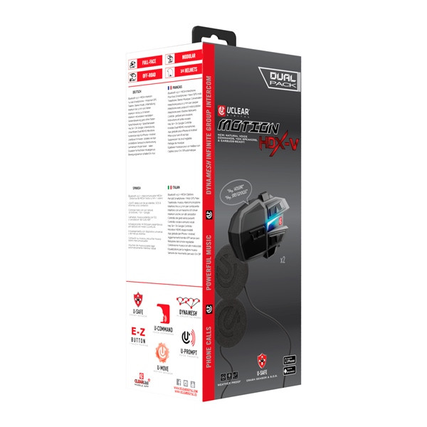 Uclear Motion HDX-V Helmet Audio System - 024640