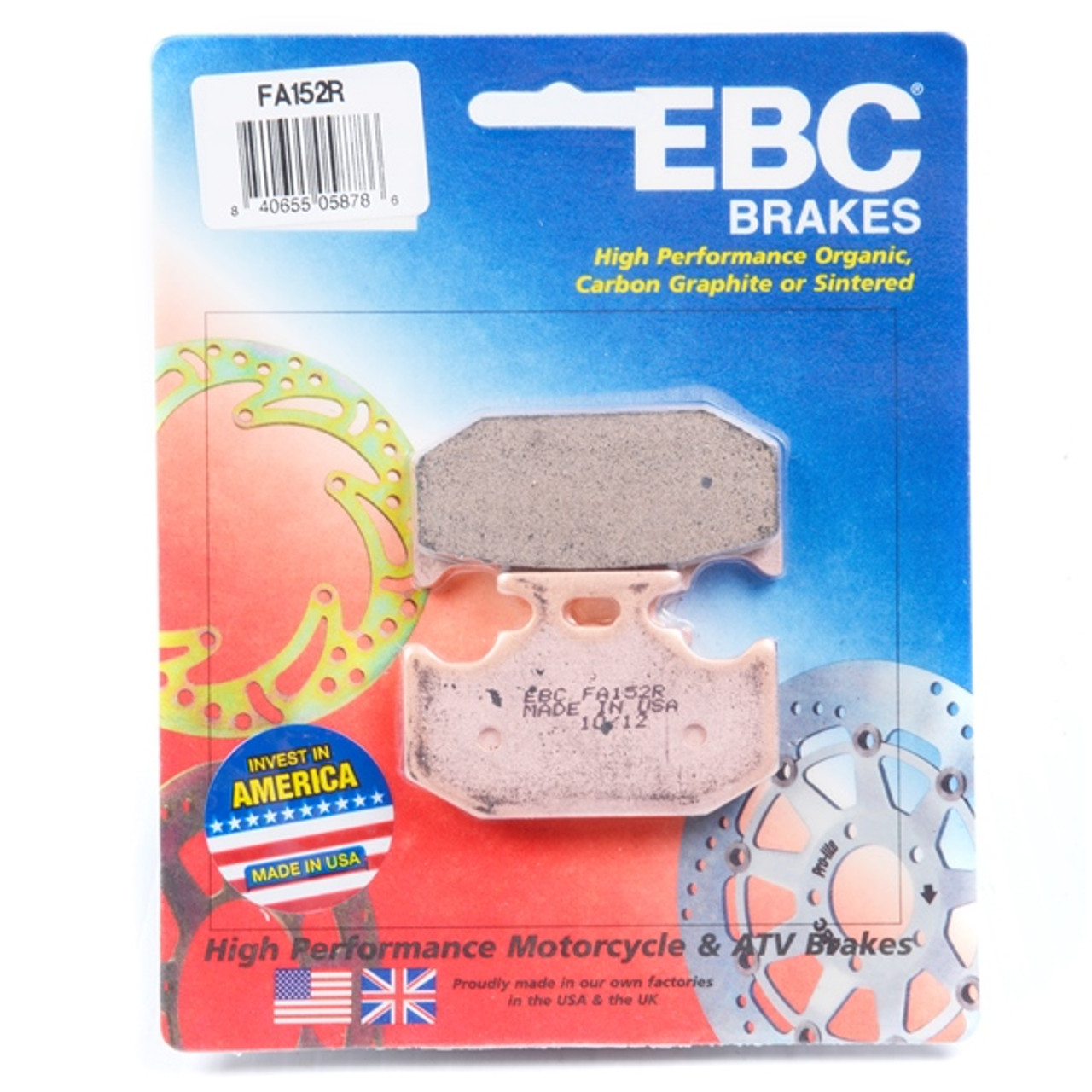 EBC  “R“ Long Life Sintered Brake Pad Sintered metal - Rear - 007449