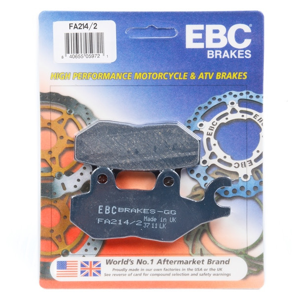 EBC  “X” Series Moto-X Sport & Enduro Brake Pad Organic - Rear left - 007453