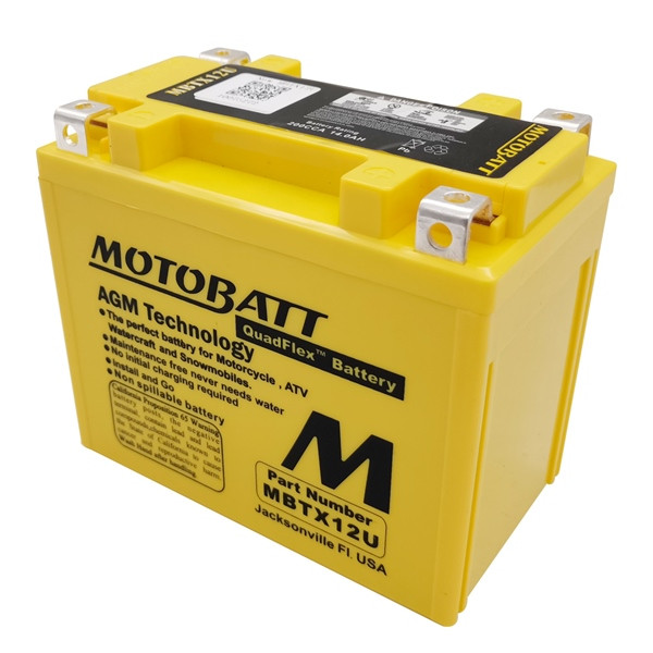 Motobatt Quadflex AGM Battery MBTX12U - 365007