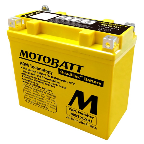 Motobatt Quadflex AGM Battery MBTX20U - 365010