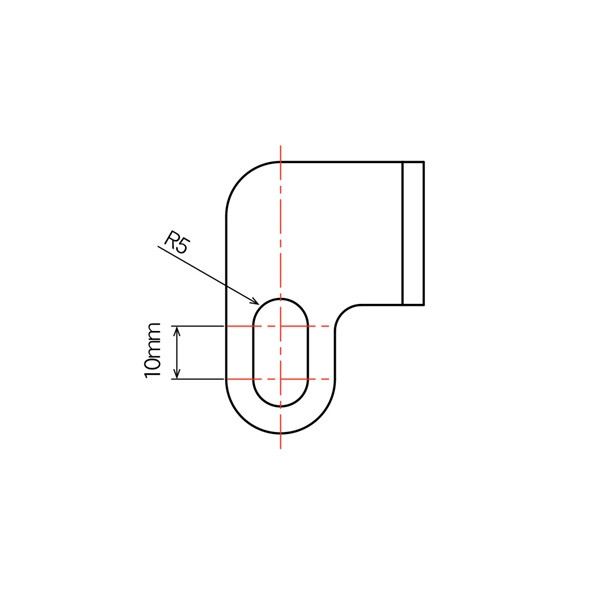DRC/ZETA/UNIT Adjustable Mounting Bracket Mirror Hole - 428273