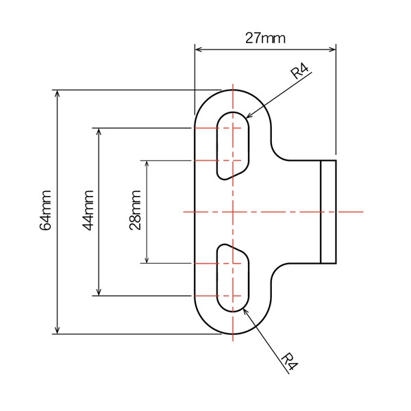 DRC/ZETA/UNIT Adjustable Mounting Bracket Bar Mount - 428274