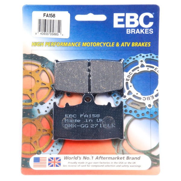 EBC  “X” Series Moto-X Sport & Enduro Brake Pad Organic - Front Right, Front left - 007469