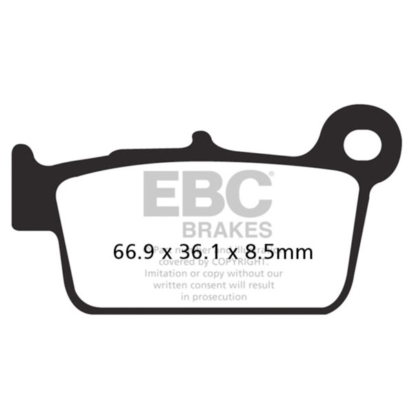 EBC  “R“ Long Life Sintered Brake Pad Sintered metal - Rear Right - 125507