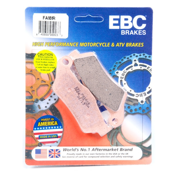 EBC  “R“ Long Life Sintered Brake Pad Sintered metal - Front left, Rear Right, Rear left - 007576