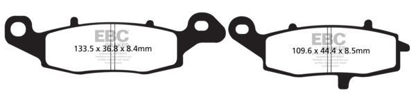 EBC  V-Pad Brake Pad Organic - Front left - 207583